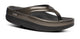 OOFOS Women's OOmega OOlala Stacked Sandal - Titanium Mirror Black & Titanium Mirror US 5 EU 36 