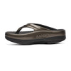 OOFOS Women's OOmega OOlala Stacked Sandal - Titanium Mirror 