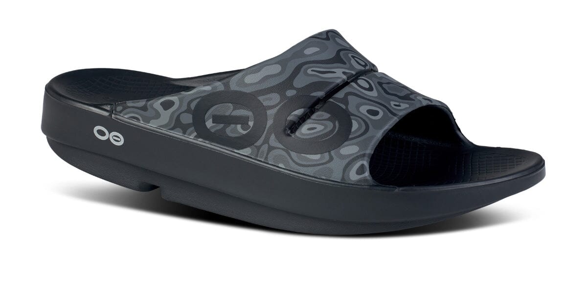 OOFOS Unisex OOahh Sport Slide Sandal - Black Water Camo Black Water Camo US M5/W7 EU 38 