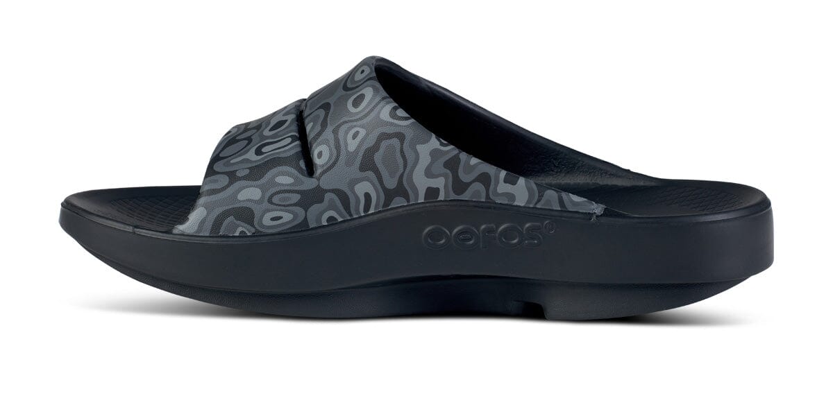 OOFOS Unisex OOahh Sport Slide Sandal - Black Water Camo 