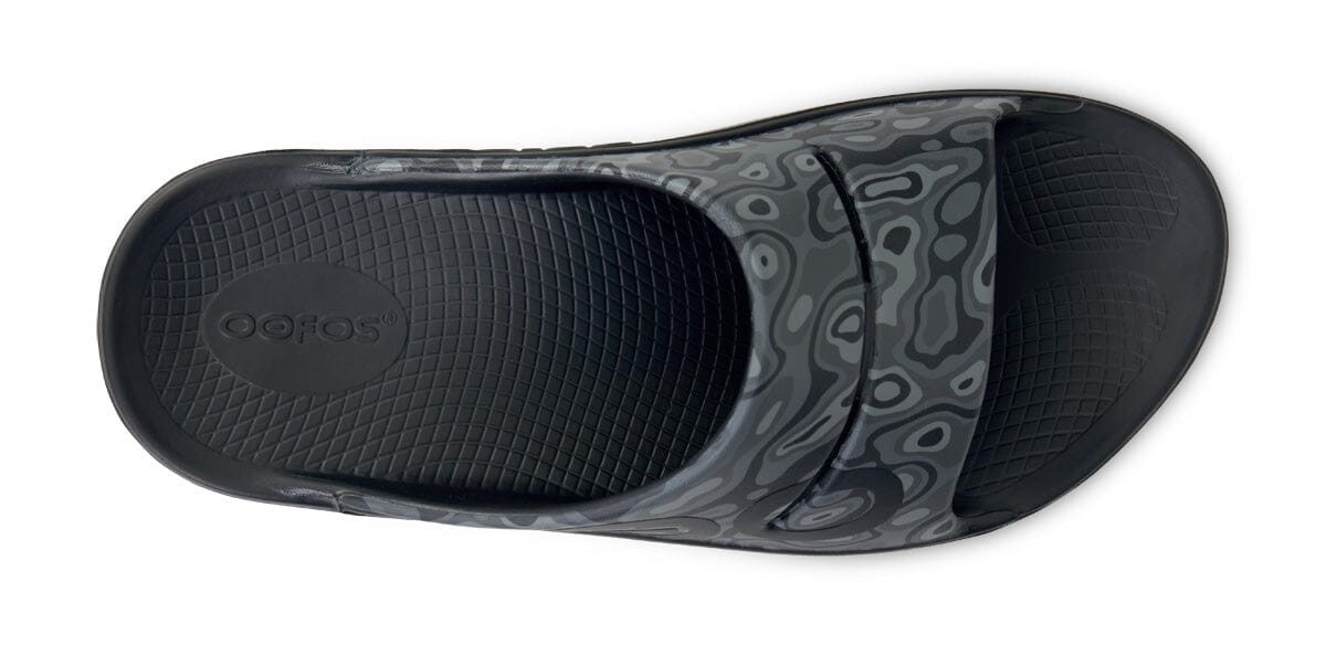 OOFOS Unisex OOahh Sport Slide Sandal - Black Water Camo 