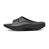 OOFOS Unisex OOahh Sport Slide Sandal - Black Wave Flow 
