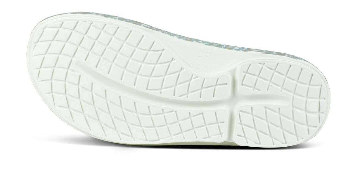 OOFOS Unisex OOahh Sport Slide Sandal - Cosmic Gray Water Camo 