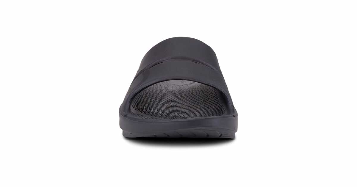OOFOS Unisex OOahh Sport Slide Sandal - Matte Black 