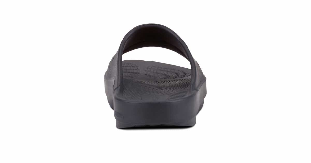 OOFOS Unisex OOahh Sport Slide Sandal - Matte Black 