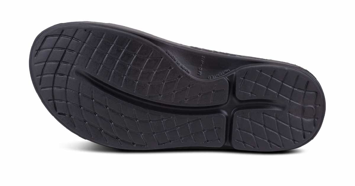 OOFOS Unisex OOahh Sport Slide Sandal - Matte Black 