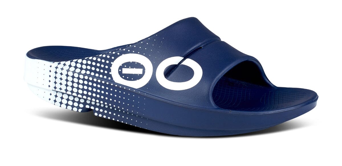OOFOS Unisex OOahh Sport Slide Sandal - Navy Matrix Navy Matrix US M7/W9 EU 40 