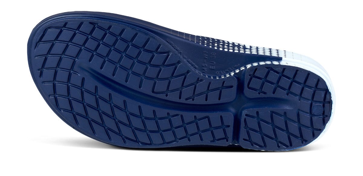 OOFOS Unisex OOahh Sport Slide Sandal - Navy Matrix 