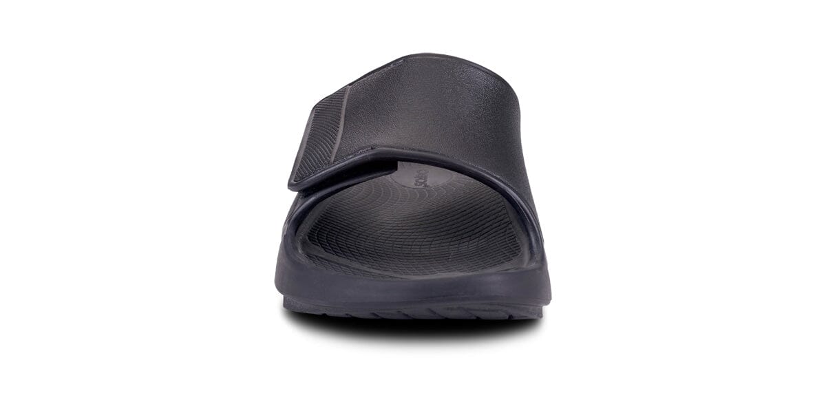 OOFOS Unisex OOahh Sport Flex Slide Sandal - Matte Black 