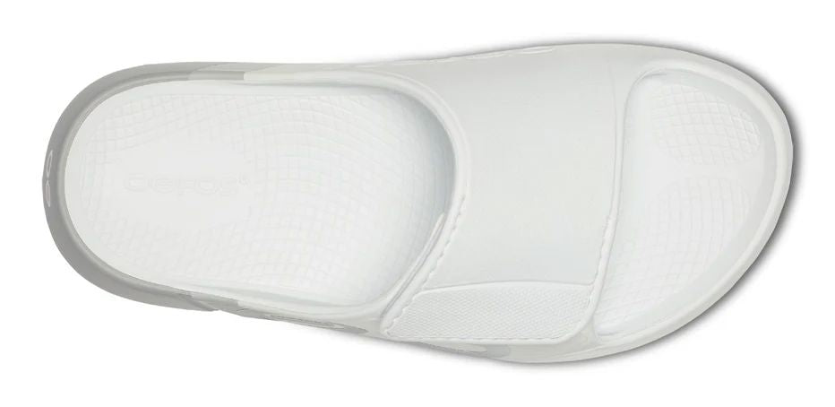 OOFOS Unisex OOahh Sport Flex Slide Sandal - Smoke Rally 
