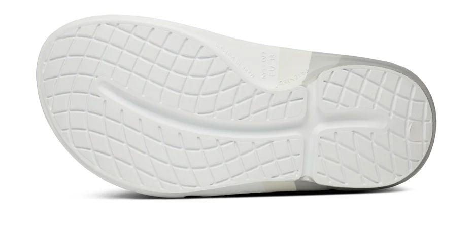 OOFOS Unisex OOahh Sport Flex Slide Sandal - Smoke Rally 
