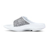 OOFOS Unisex OOahh Sport Flex Limited Slide Sandal - White Labyrinth 