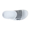 OOFOS Unisex OOahh Sport Flex Limited Slide Sandal - White Labyrinth 