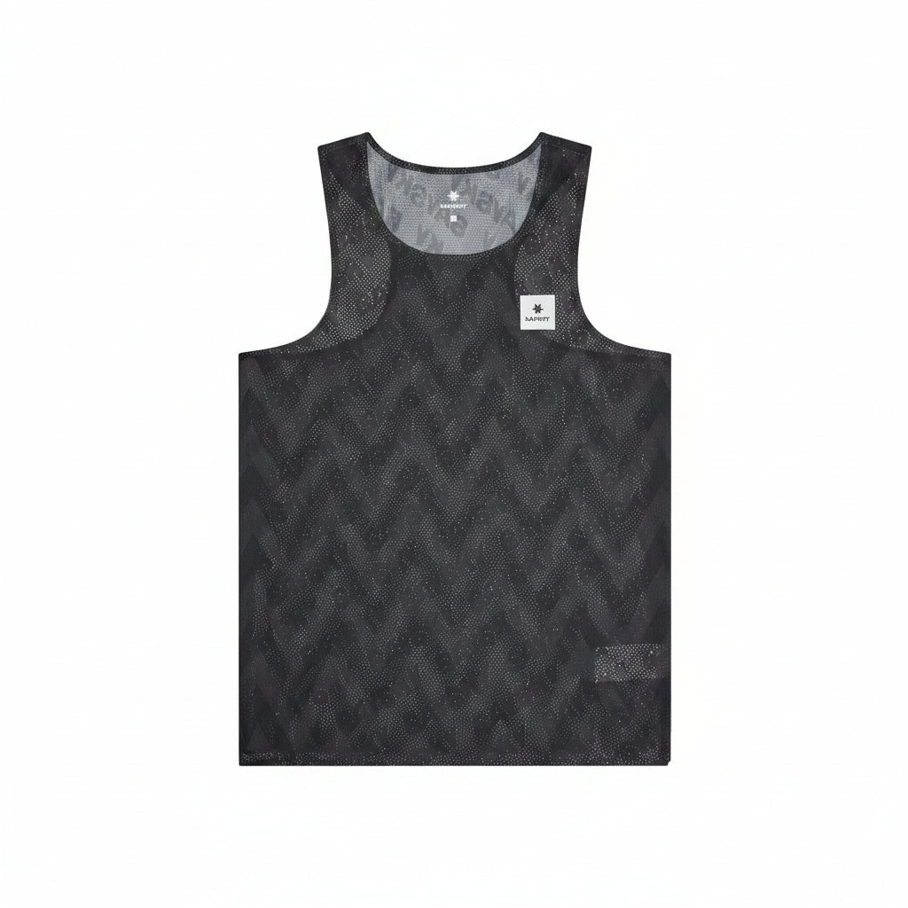 Saysky Men's Zig Zag Flow Air Singlet Black Zig Zag XS 