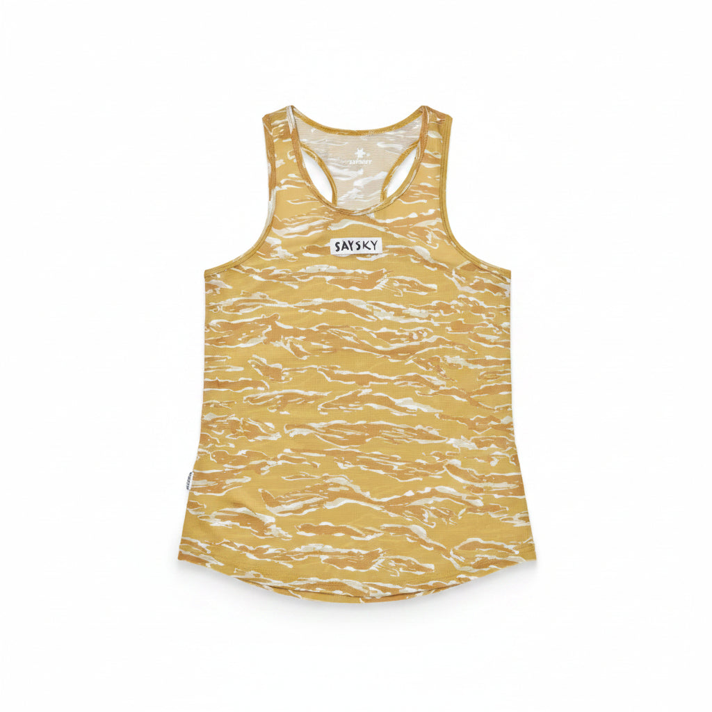 Saysky Women's Tiger Combat Singlet Yellow Camo XS 