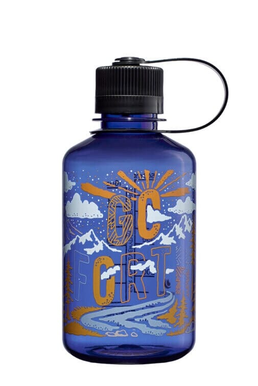 Nalgene 16oz Narrow Mouth Sustain Water Bottle Denim 'Go Forth' 