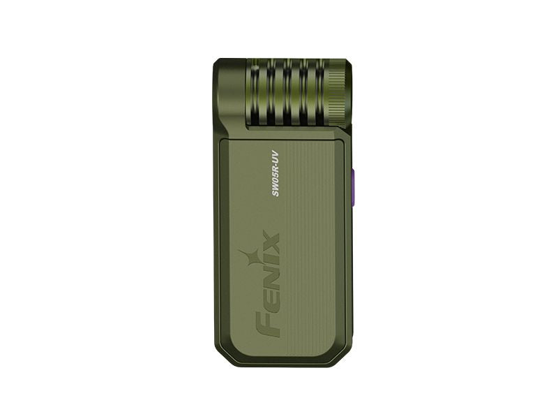 Fenix SW05R-UV Clip On Flashlight with UV Light - Spruce Green
