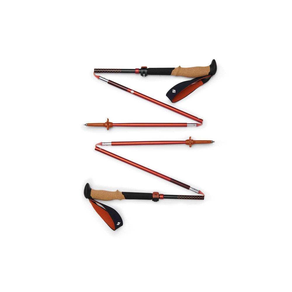 Black Diamond Pursuit FLZ Trekking Poles Black/Octane 110-125cm 