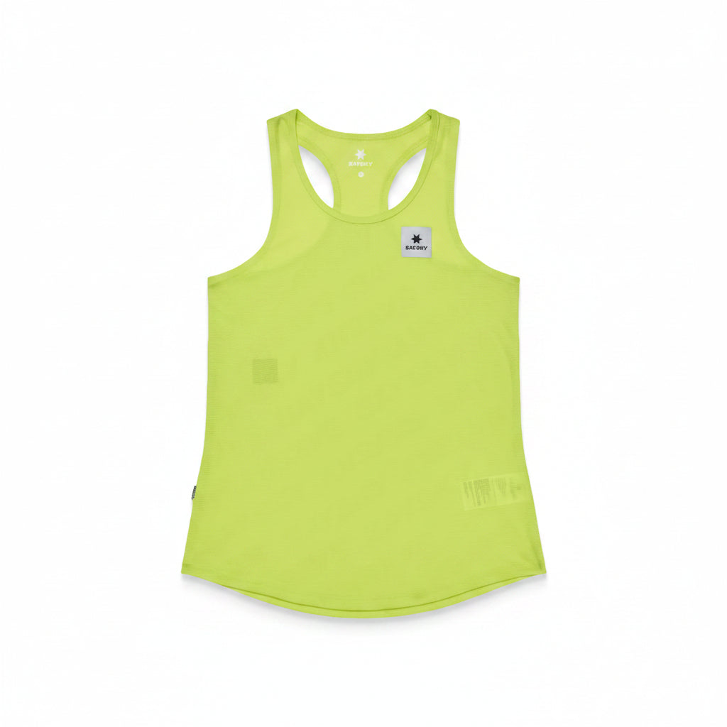 Saysky Women's Reactive Flow Singlet Yellow Logo XS 