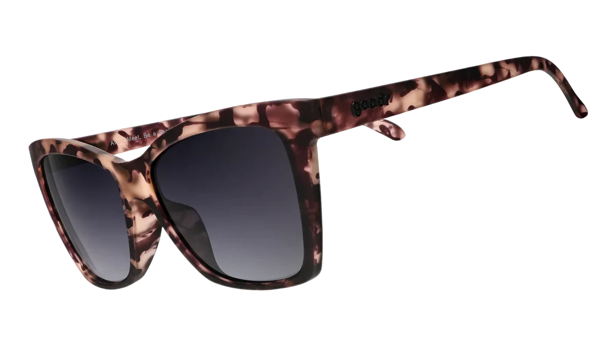 goodr Pop G - Sports Sunglasses - Avoid Meet, Be A Social Vegan Default One Size 