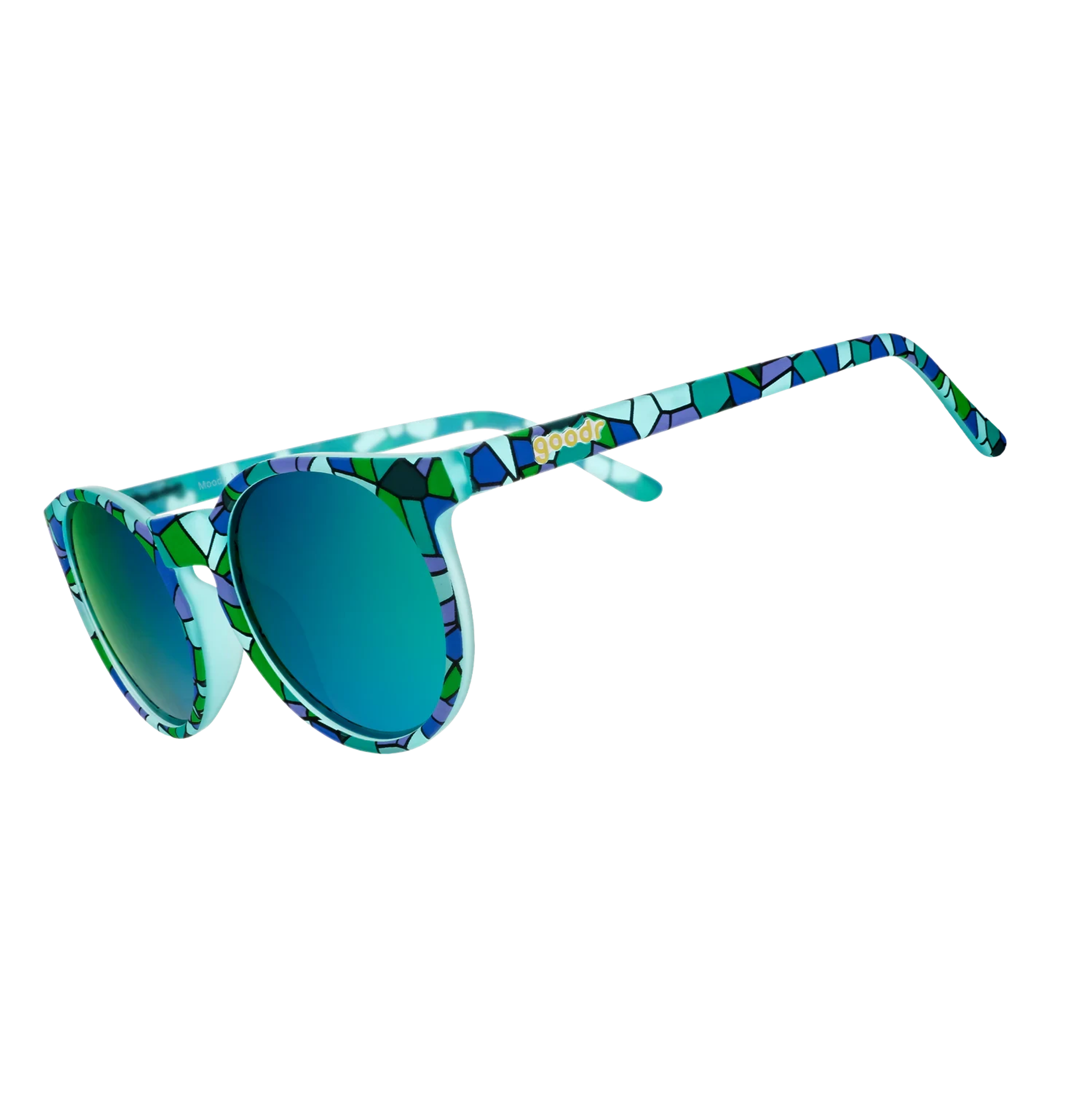 goodr Circle G - Sports Sunglasses - Moody Mosaic Musings Default One Size 