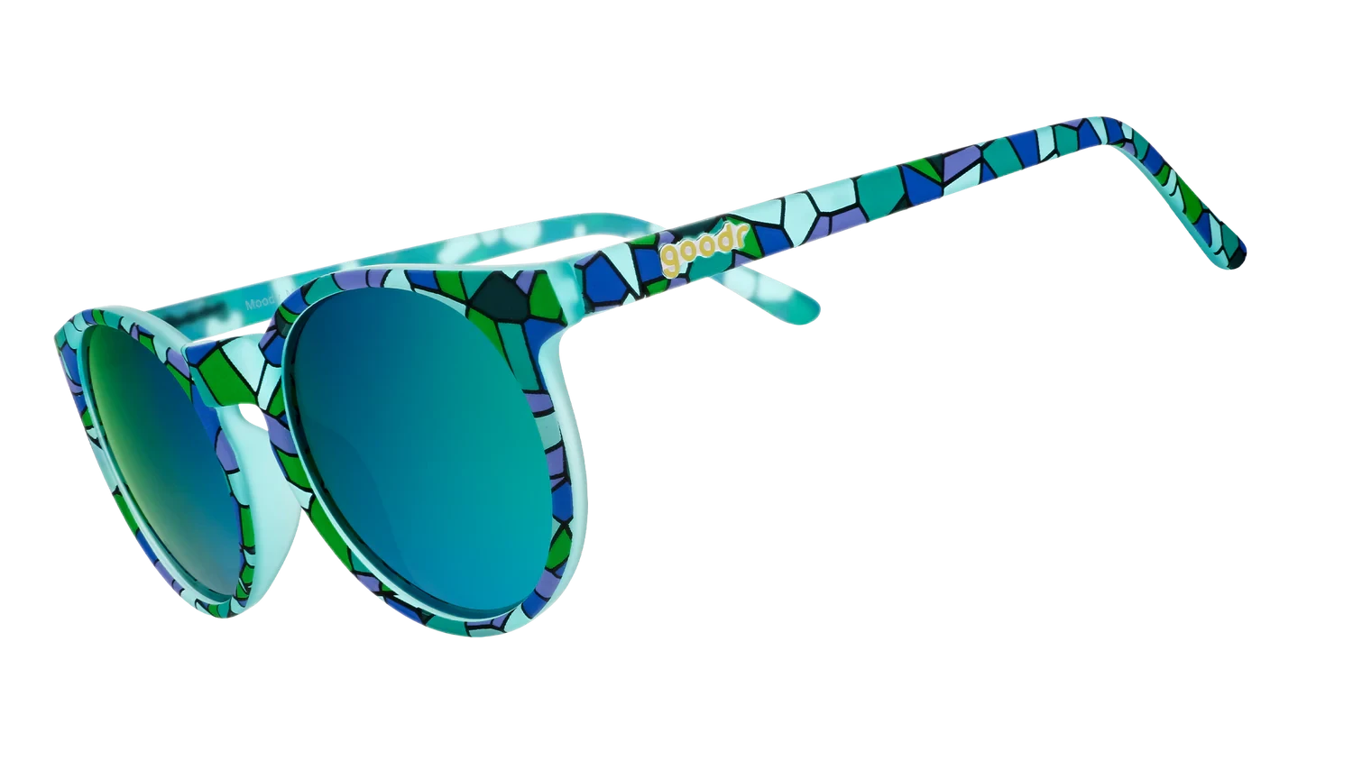goodr Circle G - Sports Sunglasses - Moody Mosaic Musings Default One Size 