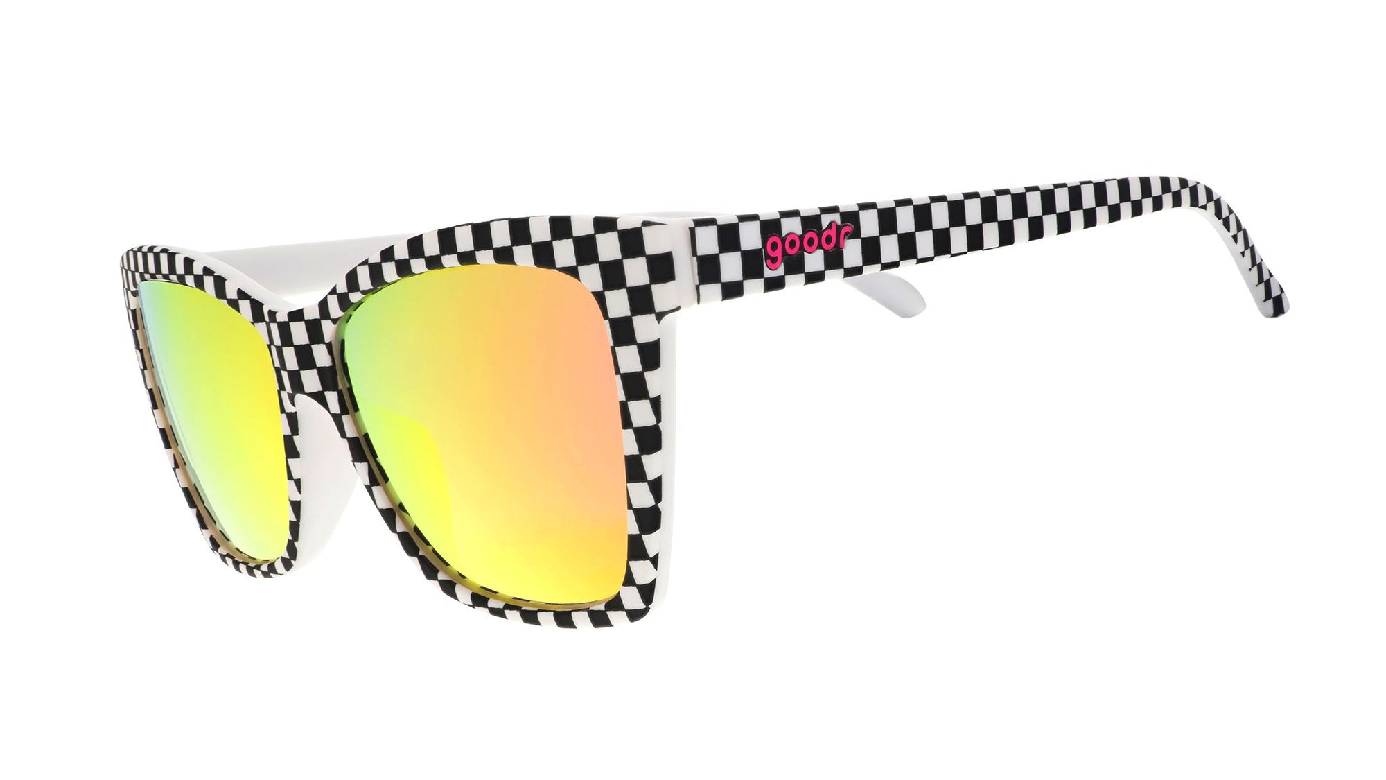 goodr Pop G - Sports Sunglasses - Server With a Checkered Past 