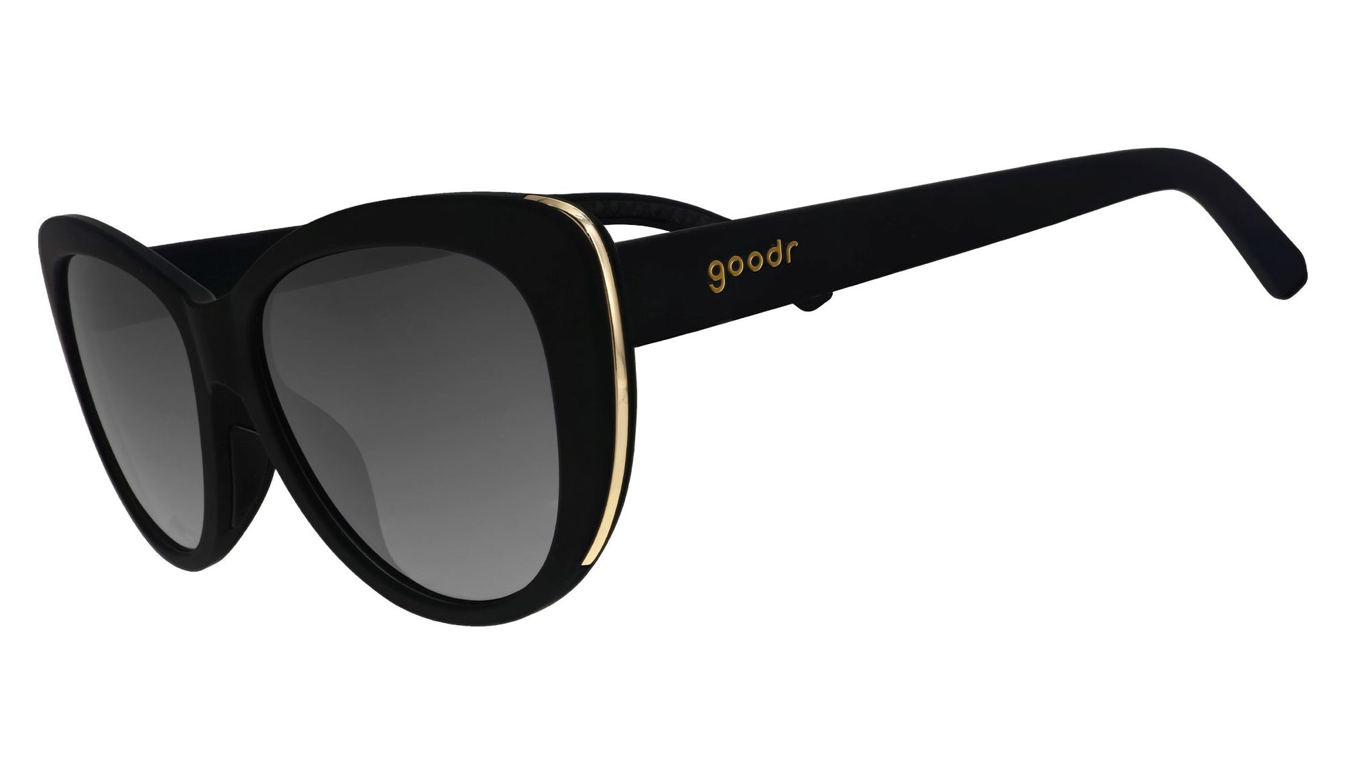 goodr Glam G - Sports Sunglasses - It's Noir, Darling 