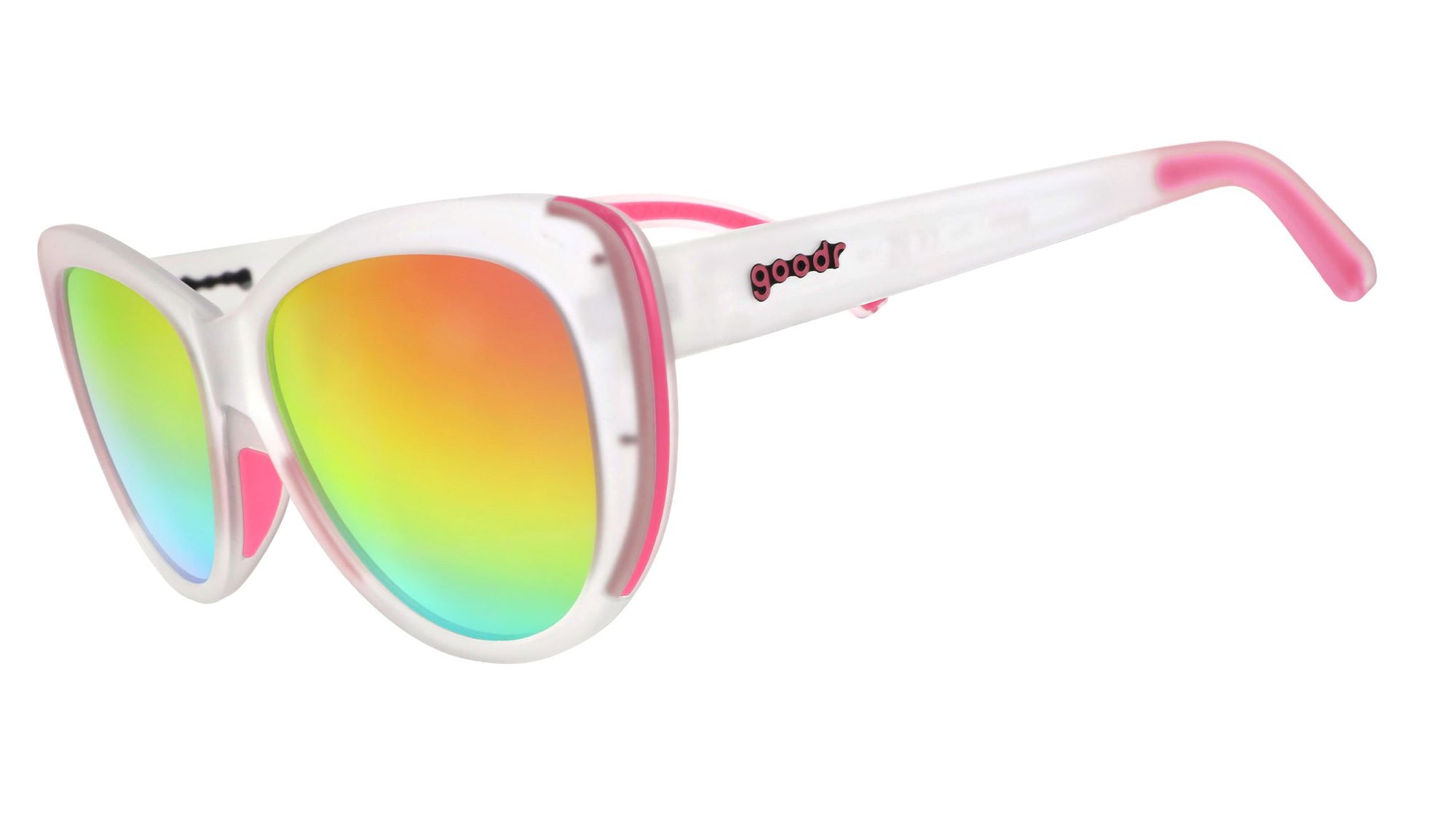 goodr Glam G - Sports Sunglasses - Rainbow Runway Ready 