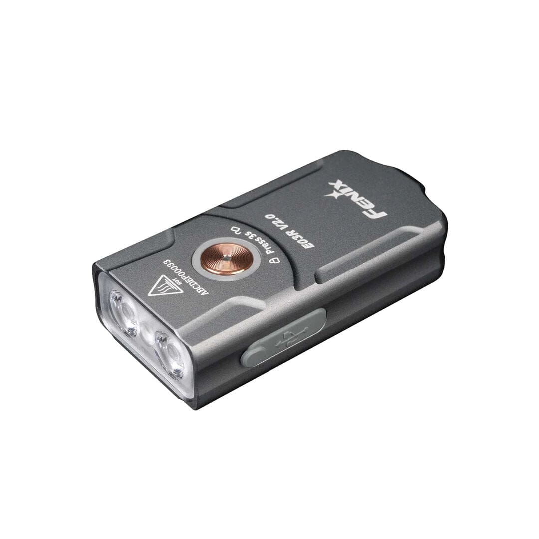 Fenix E03R V2.0 All-Metal Keychain Flashlight Grey 