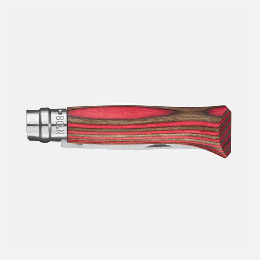 Opinel Pocket Knife N°08 Red Laminated Birch 