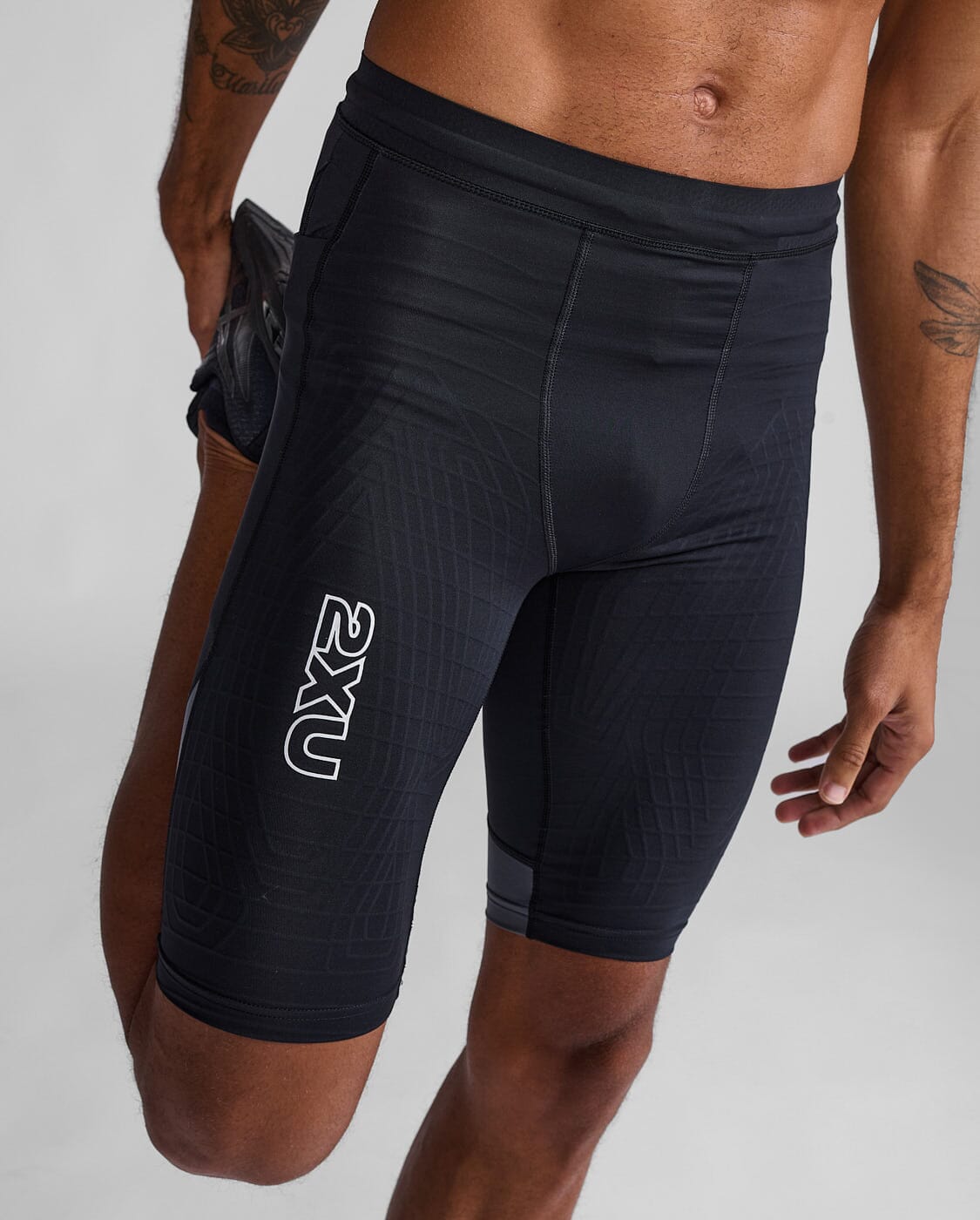 2XU Men's Light Speed React Compression Shorts MA7050B 