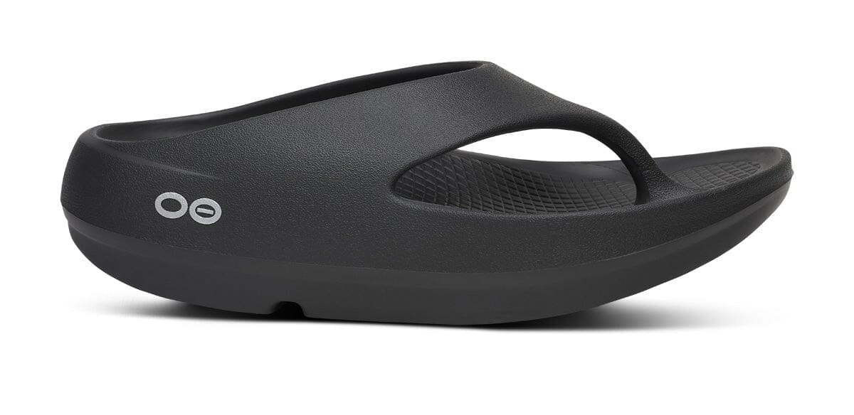 OOFOS Unisex OOriginal PLUS Thong Sandal - Black 