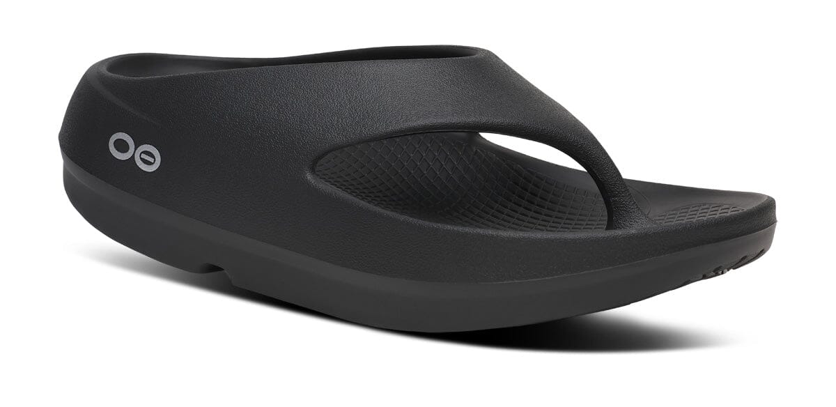 OOFOS Unisex OOriginal PLUS Thong Sandal - Black Black US M3/W5 EU 36 