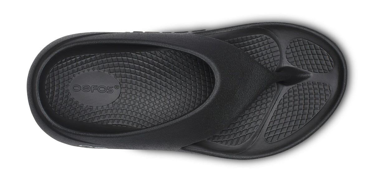 OOFOS Unisex OOriginal PLUS Thong Sandal - Black 