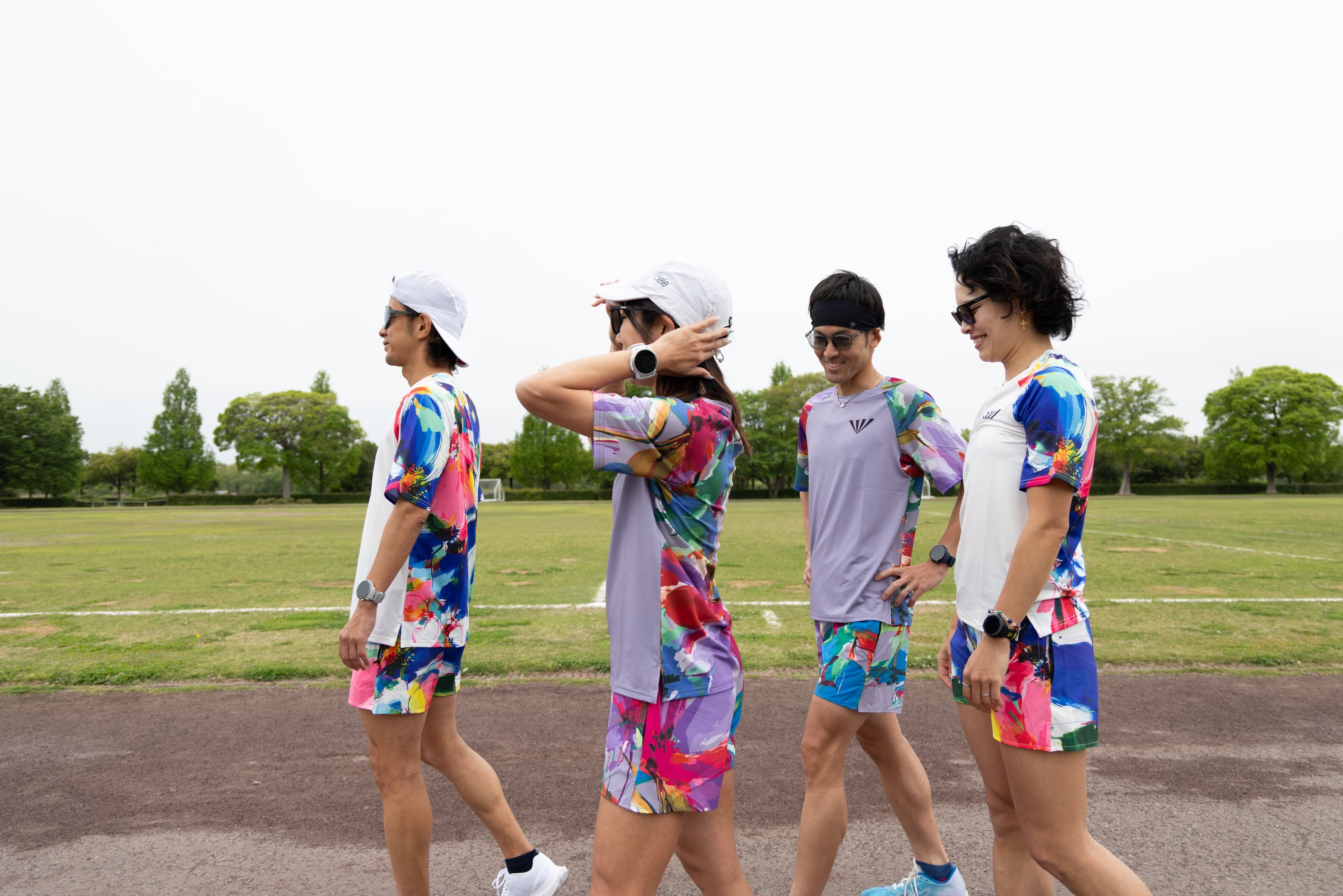 JINGER Unisex Multi-Pocket Running Shorts J-2080 