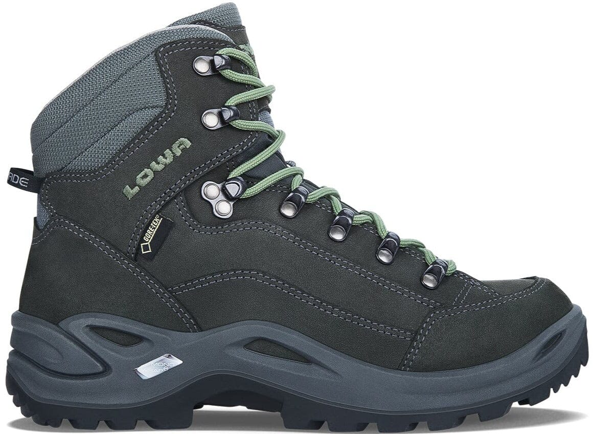 Lowa Women's Renegade GTX Mid Hiking Shoes Graphite/Jade UK 7 