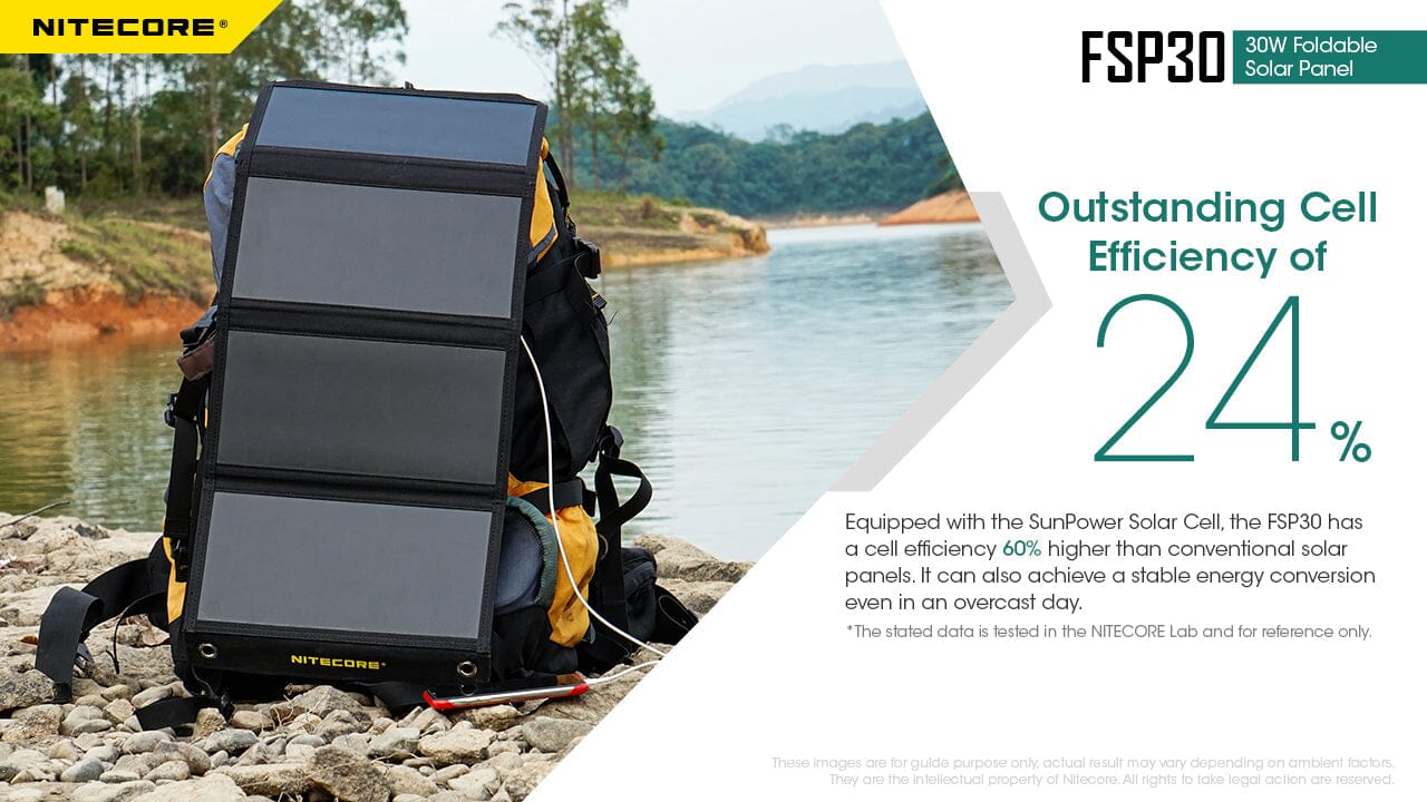 Nitecore FSP30 30W Foldable Solar Panel 