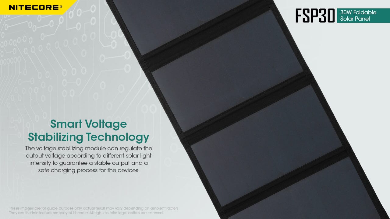 Nitecore FSP30 30W Foldable Solar Panel 