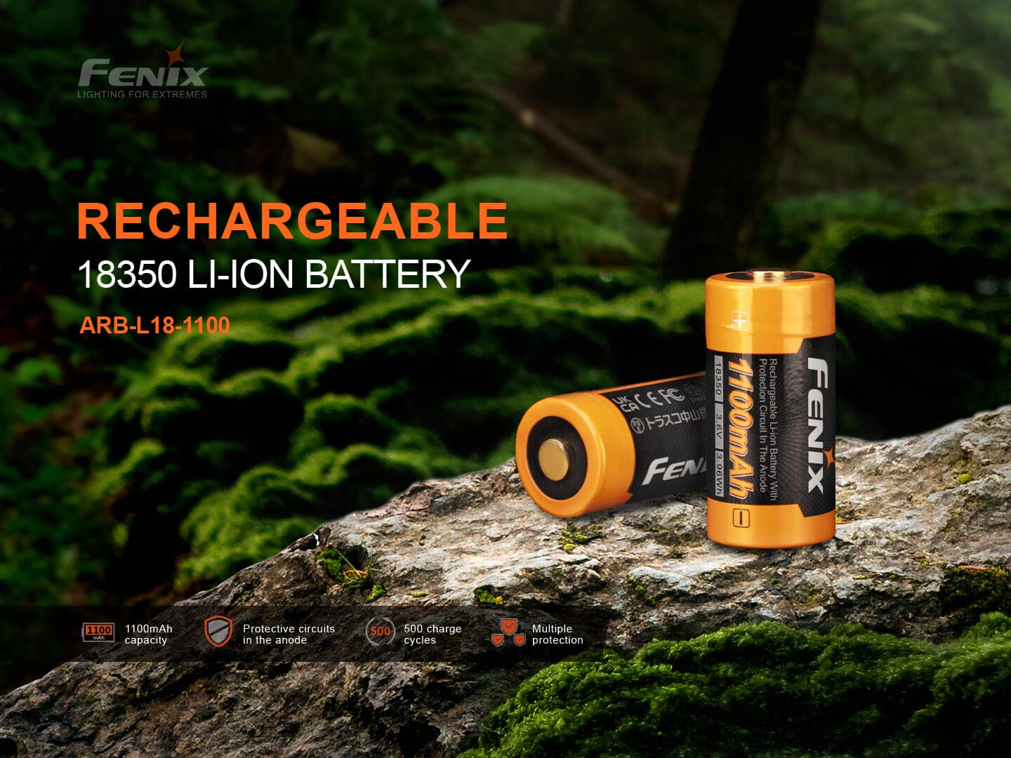 Fenix ARB-L18-1100 Rechargeable Battery 