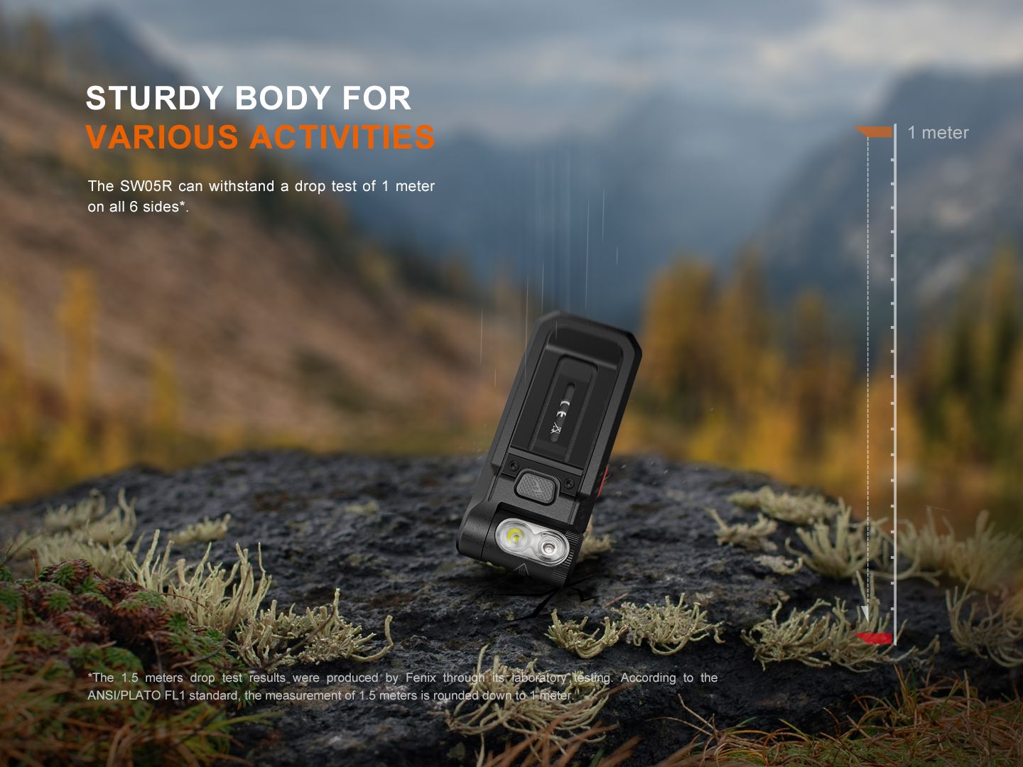 Fenix SW05R-RED Clip On Flashlight with Red Light 