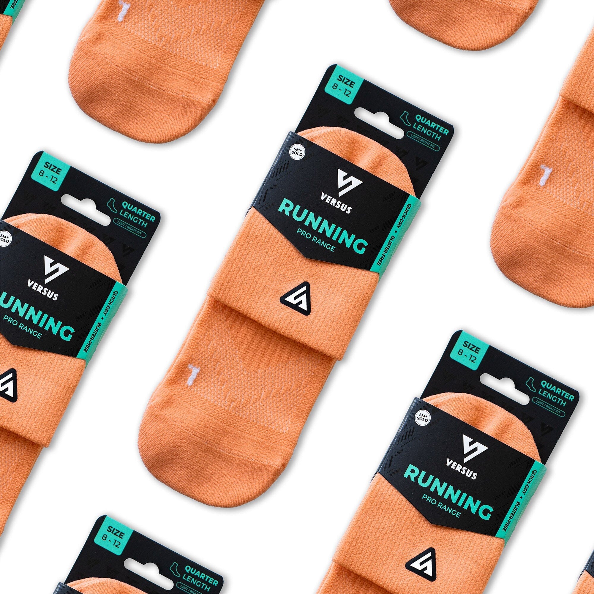 Versus Peachy Running Quarter Socks 