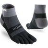Injinji Trail Midweight Mini-Crew Socks Black Gray S 
