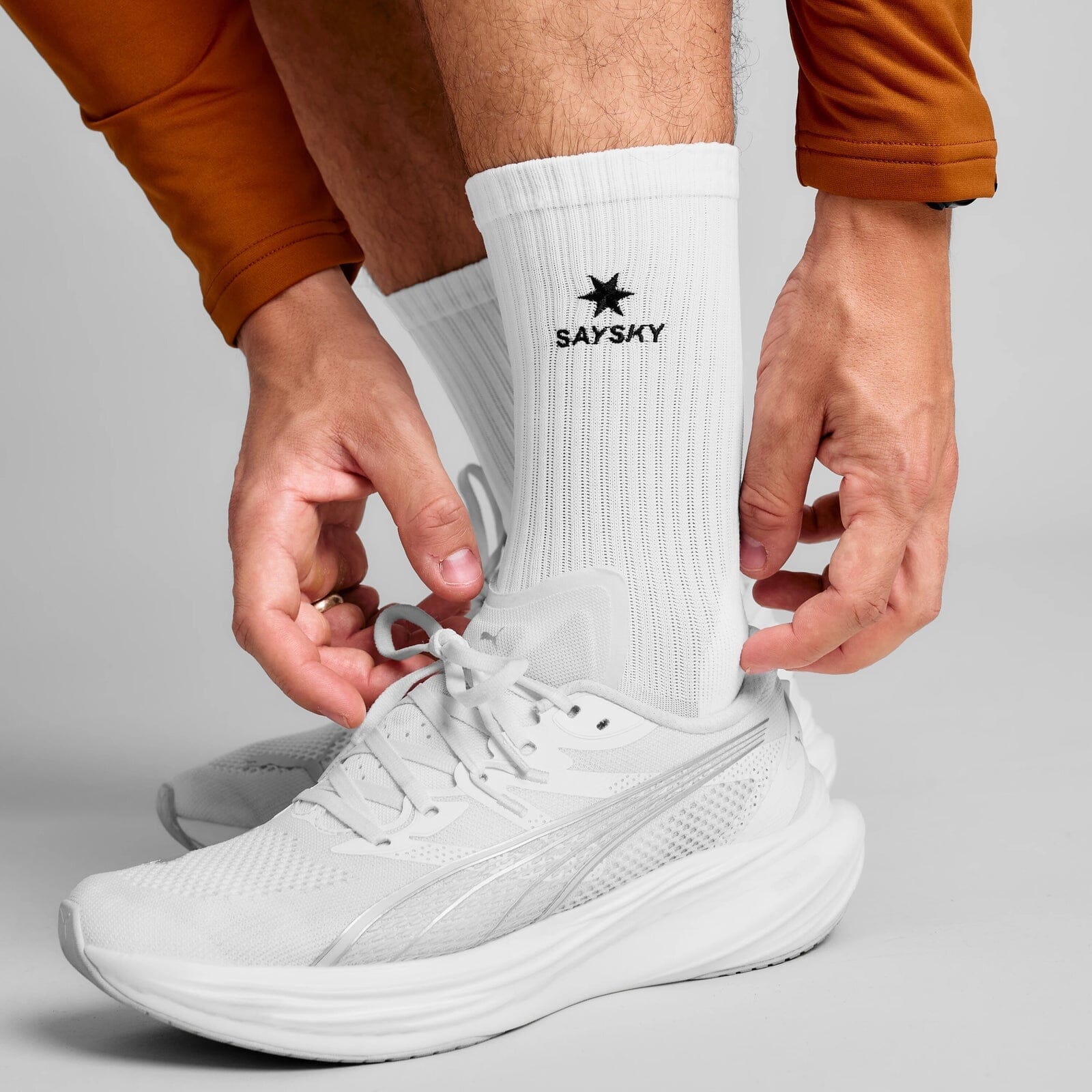Saysky Pace High Socks White SM 