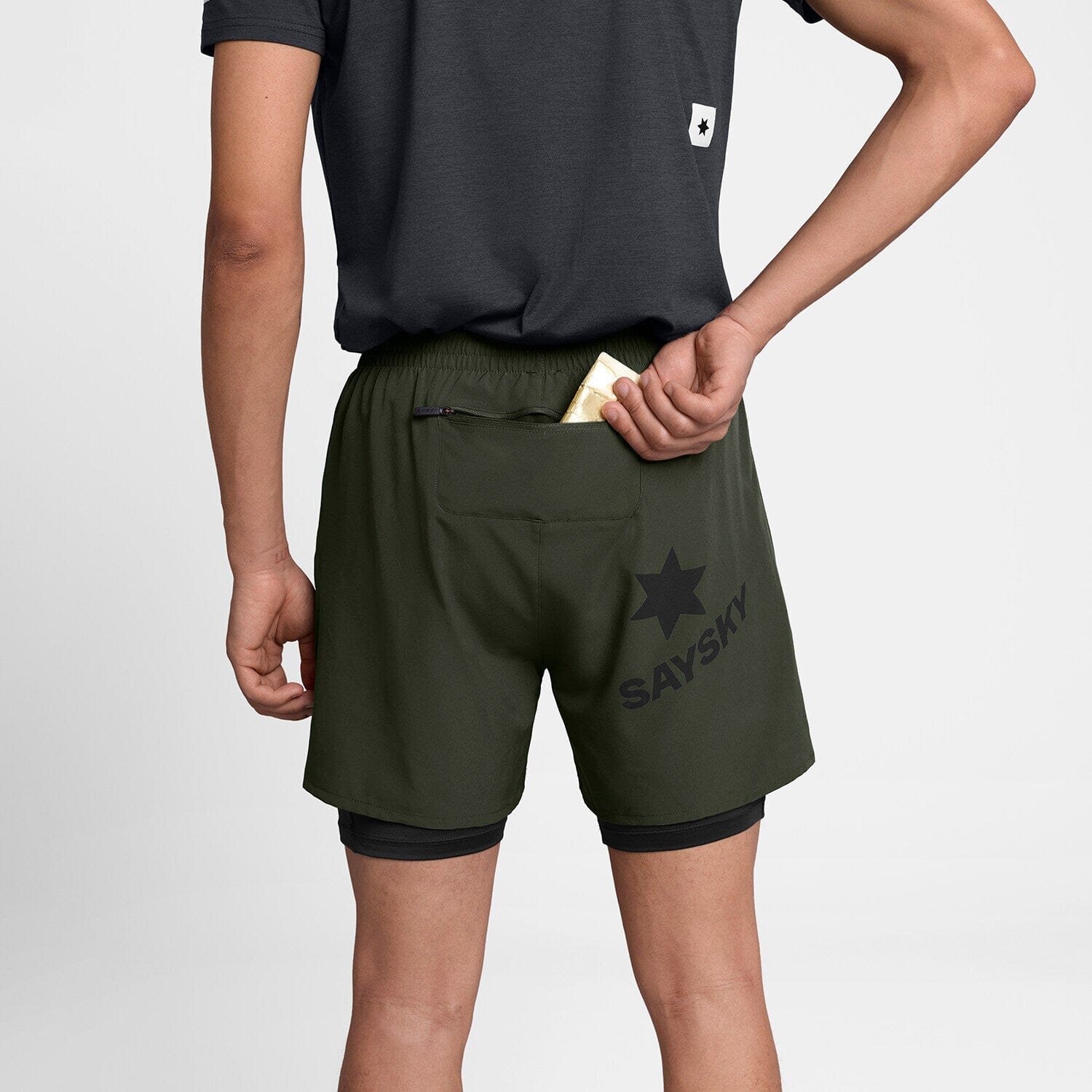Saysky Men's 2 in 1 Pace Shorts 5''