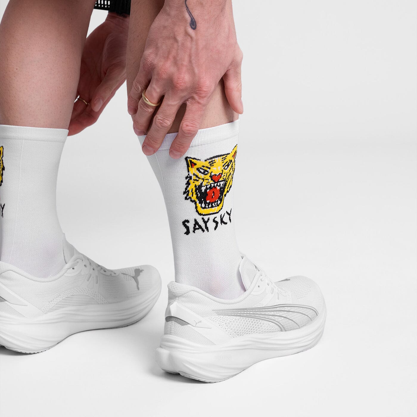 Saysky Combat High Socks White SM 