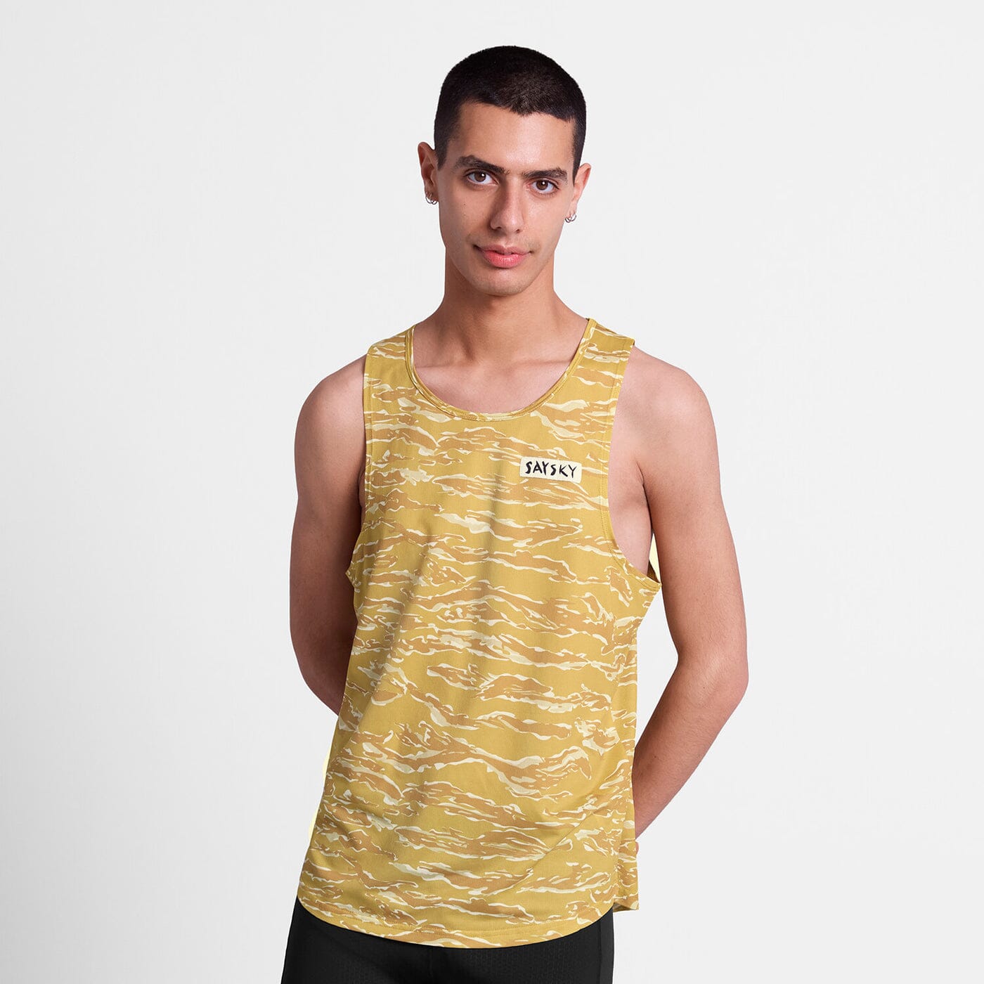 Saysky Men's Tiger Combat Singlet Yellow Camo XS 