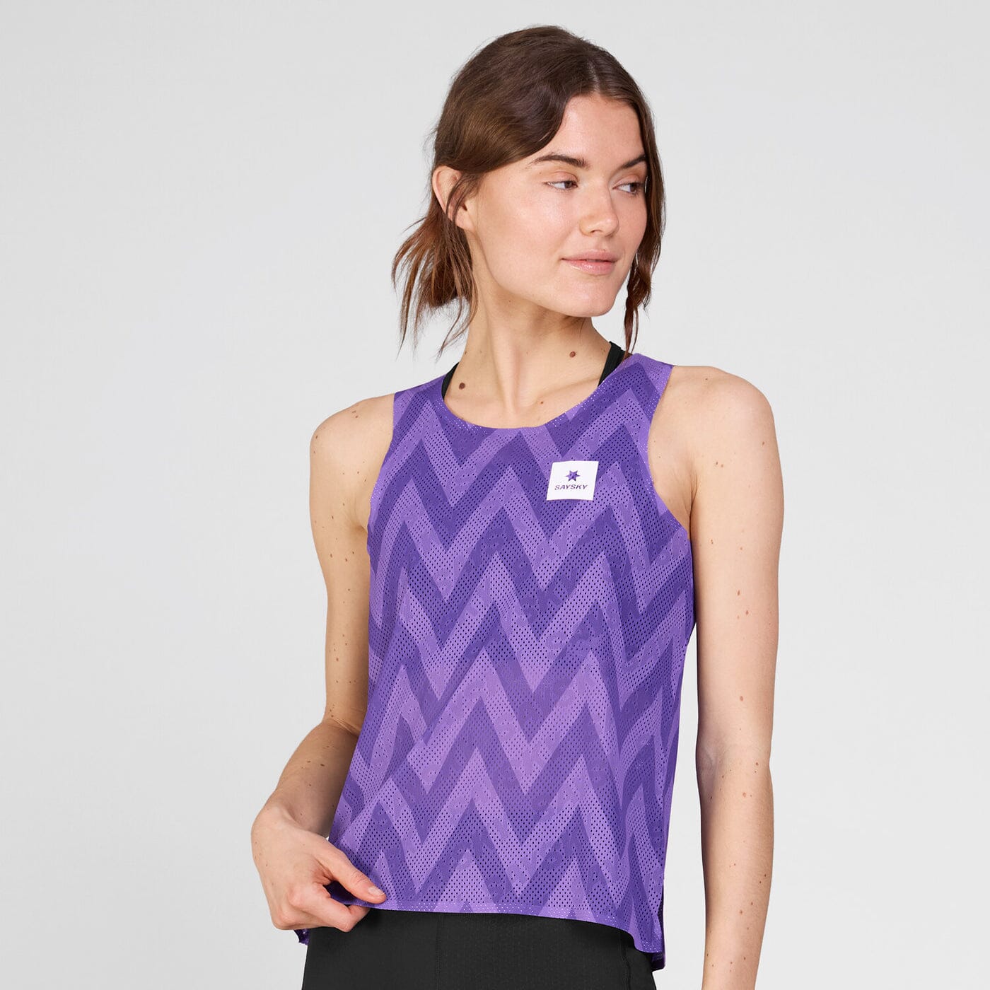Saysky Women's Zig Zag Air Flow Singlet Purple Zig Zag XS 
