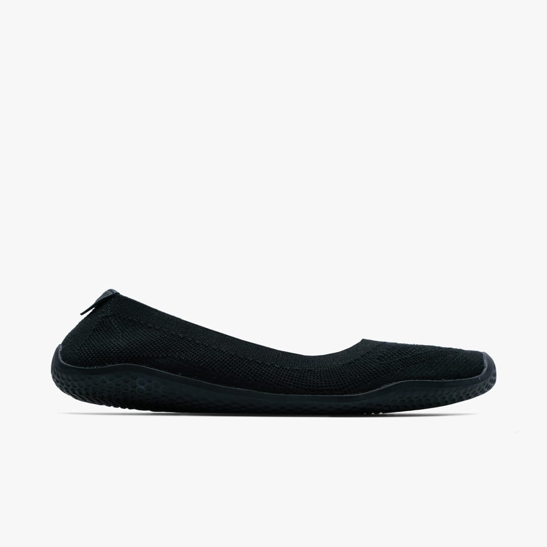 Vivobarefoot Asana Yin Ballerina Knit Womens Barefoot Shoes Obsidian US 4.5 EU 35 