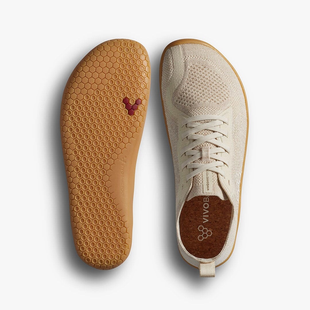 Vivobarefoot Primus Lite Knit Natural Womens Barefoot Shoes 